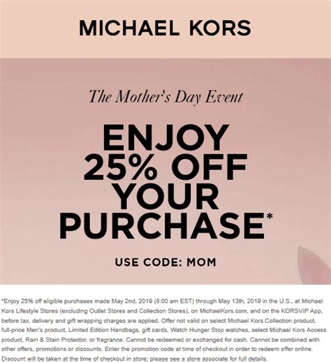 michael kors coupons for women.